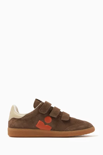 Beth Low-top Sneakers in Suede Calfskin