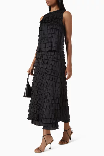 بلوزة كوين بطبقات كشكش