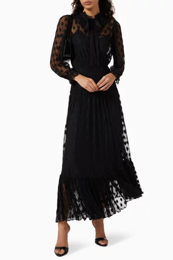 فستان كارلا متوسط الطول دانتيل