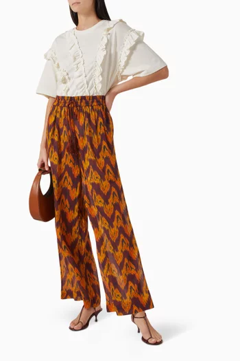 Sydney Ruffle T-shirt in Jersey
