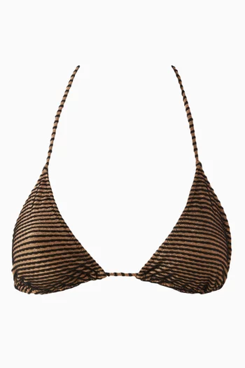 Maya Scalloped String Bikini Top