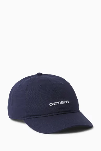 Canvas Script Cap in Cotton