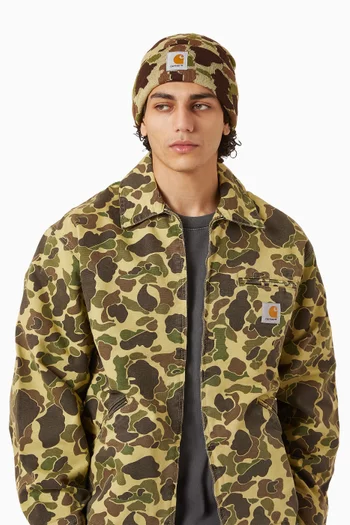 Camo Duck Beanie in Knit