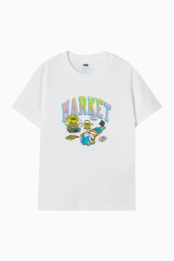 تي شيرت سيدز اوف تمورو بطبعة Market قطن جيرسيه