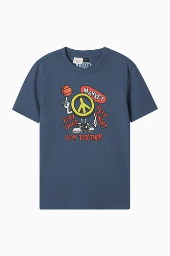 تي شيرت بيس اون ذا كورت قطن