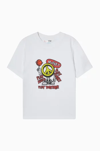 تي شيرت بيس اون ذا كورت قطن