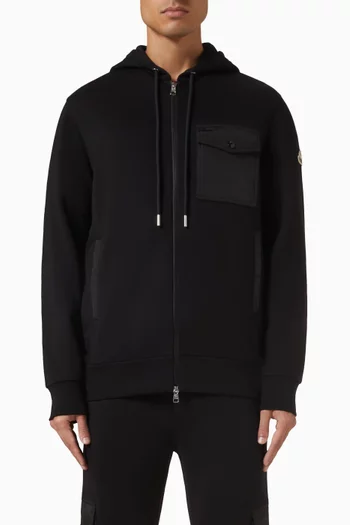 سويت شيرت بسحّاب قطن ونايلون