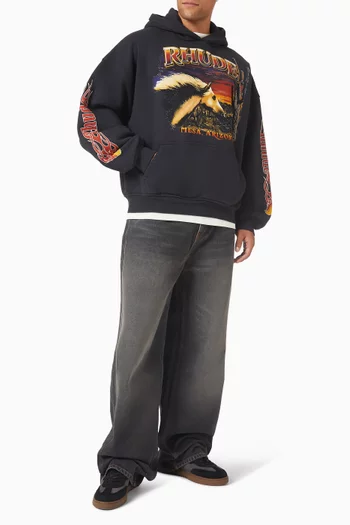 بنطال تراكسيدو بقصة ساق واسعة دينم