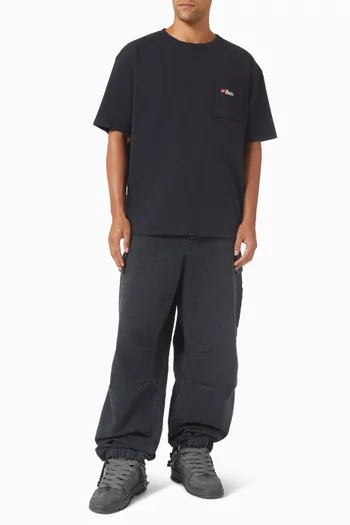 بنطال باراشوت قنب بلون باهت