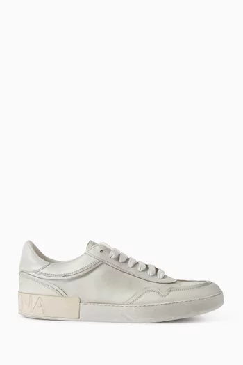 Portofino Low Top Sneakers in Distressed Leather