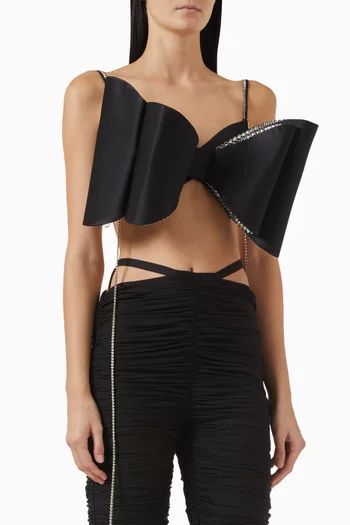 Le Cadeau Crop Top in Silk
