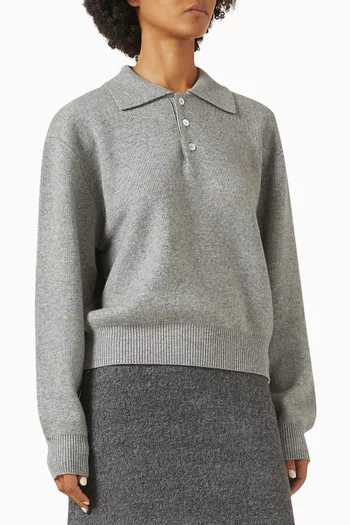 Polo Sweater in Cashmere