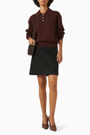 Polo Sweater in Cashmere