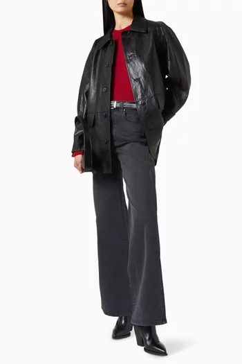 Unisex Lily Jacket in Vegan Leather