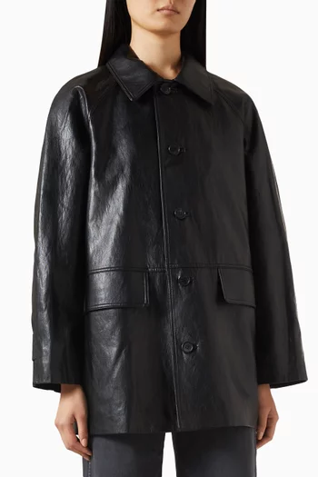 Unisex Lily Jacket in Vegan Leather