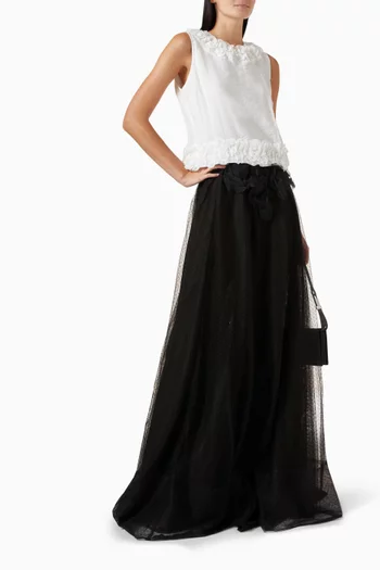 بلوزة بكشكش فيسكوز