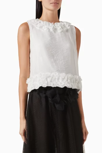 بلوزة بكشكش فيسكوز