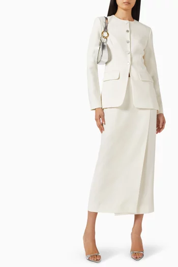 تنورة سيندي متوسطة الطول صوف بكر