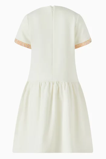 Flared Dress in Cotton & Tweed