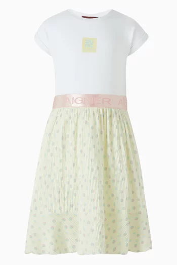 Printed Dress in Cotton-blend