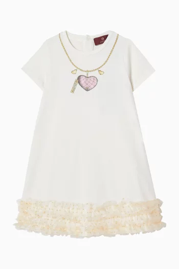 فستان بأشرطة كشكش