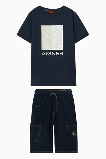 Logo-print T-shirt in Cotton-jersey