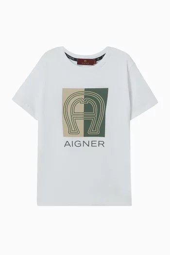 Logo-print T-shirt in Cotton-jersey