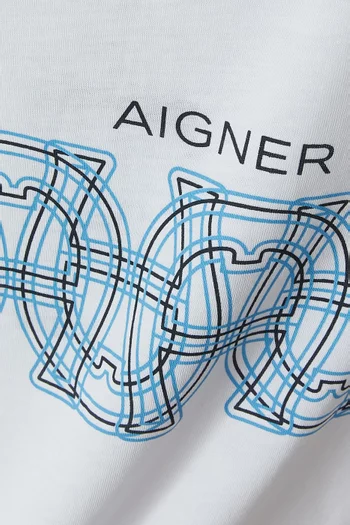 Logo-print T-shirt in Cotton