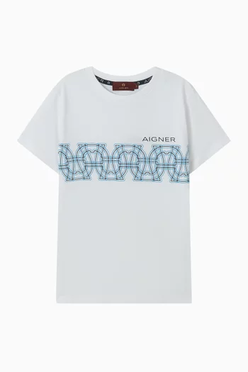 Logo-print T-shirt in Cotton
