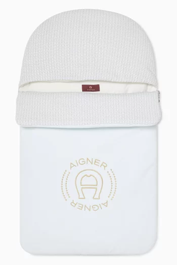 كيس نوم بشعار الماركة قطن للرضع