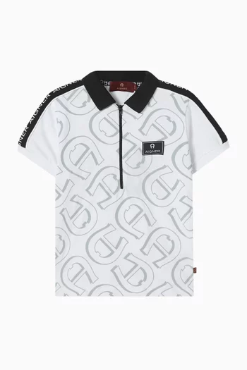 Logo Print Polo Shirt