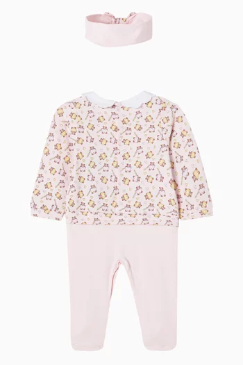 Teddy Print Pyjama Gift Set