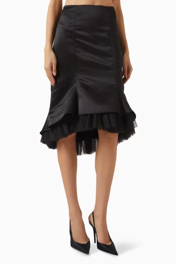 Jacqueline Skirt in Satin & Tulle