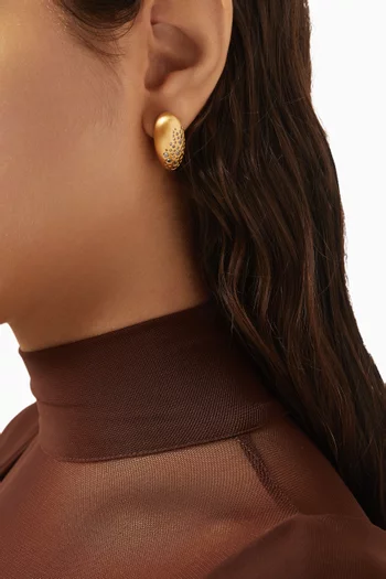 Ali Earrings in 18kt Gold-plated Brass