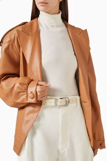 Neve Belt in Smooth Leather