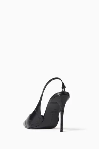Branca 100 Sling-back Pumps in Leather