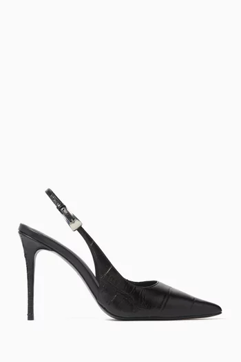 Branca 100 Sling-back Pumps in Leather