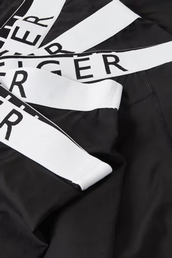 طقم بوكسر بشعار الماركة مايكروفايبر، 3 قطع