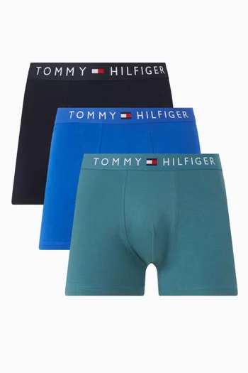 TH Original Logo Trunks in Stretch Cotton, Set of 3