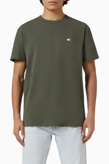 Tonal Tommy Badge T-shirt in Cotton