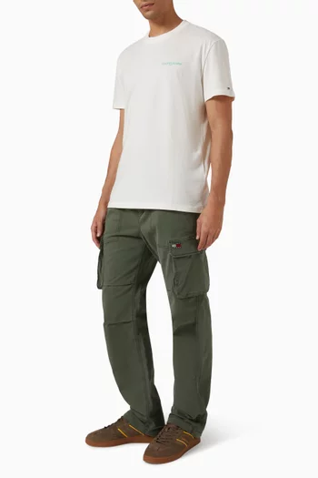 بنطال أوتيس بجيوب كارغو قطن مطاطي