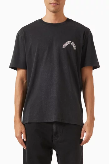 Graphic Relaxed T-shirt in Cotton