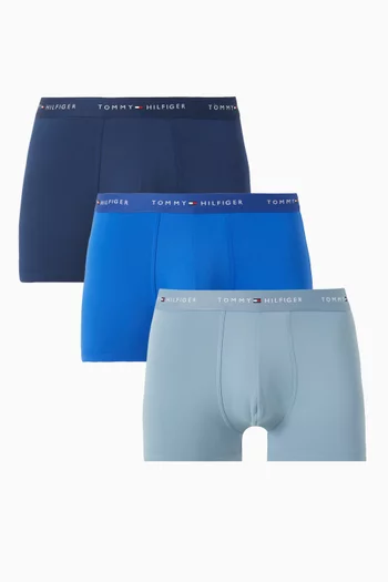 طقم بوكسر بشعار الماركة مايكروفايبر، 3 قطع