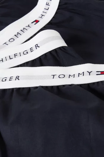 طقم بوكسر منسوج بشعار الماركة قطن، قطعتان