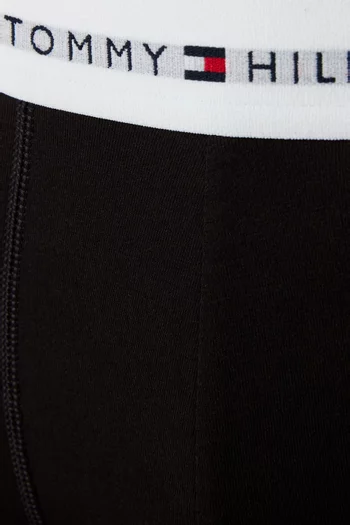 طقم بوكسر بشعار الماركة قطن مطاطي، 7 قطع