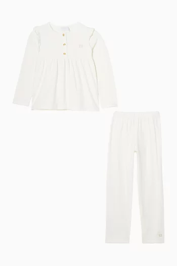 طقم بيجاما بشعار الماركة