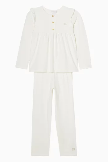 طقم بيجاما بشعار الماركة