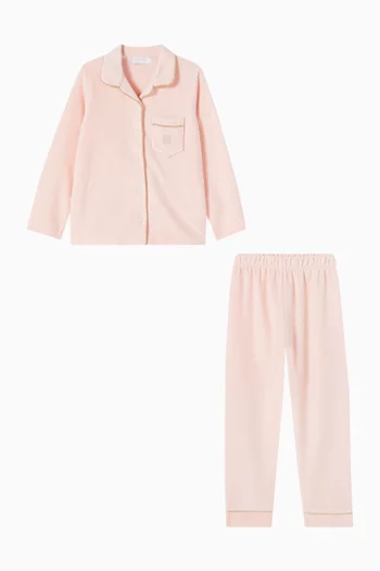 Logo Pyjama Set in Fleece