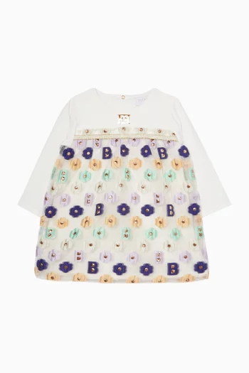 All-over Print Frock Dress
