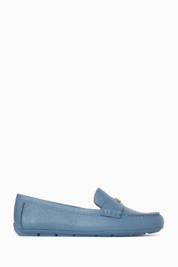 حذاء درايفر سهل الارتداء جلد حبيبي